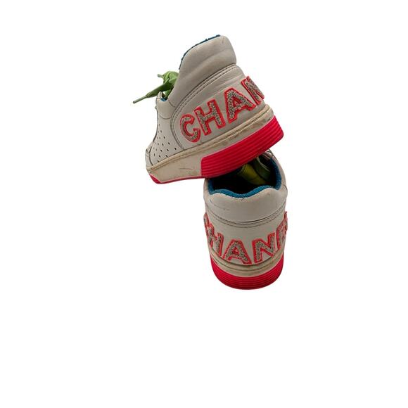 Chanel 2020 Interlocking Neon Women's CC Logo Sneakers 39 - Picture 7 of 8